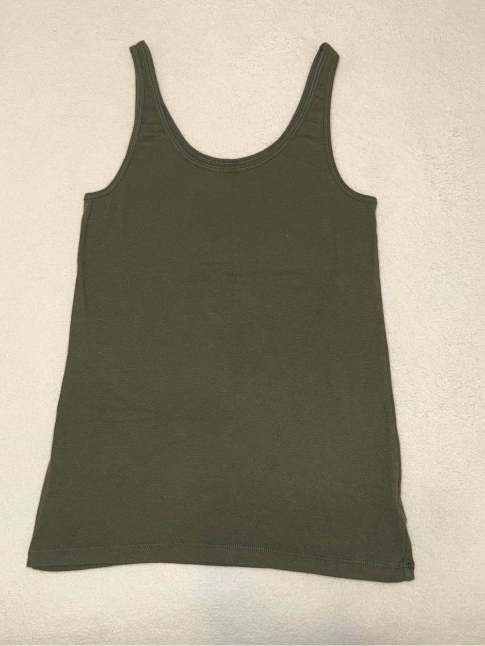 GAP Olive Scoop Neck Tank Top
